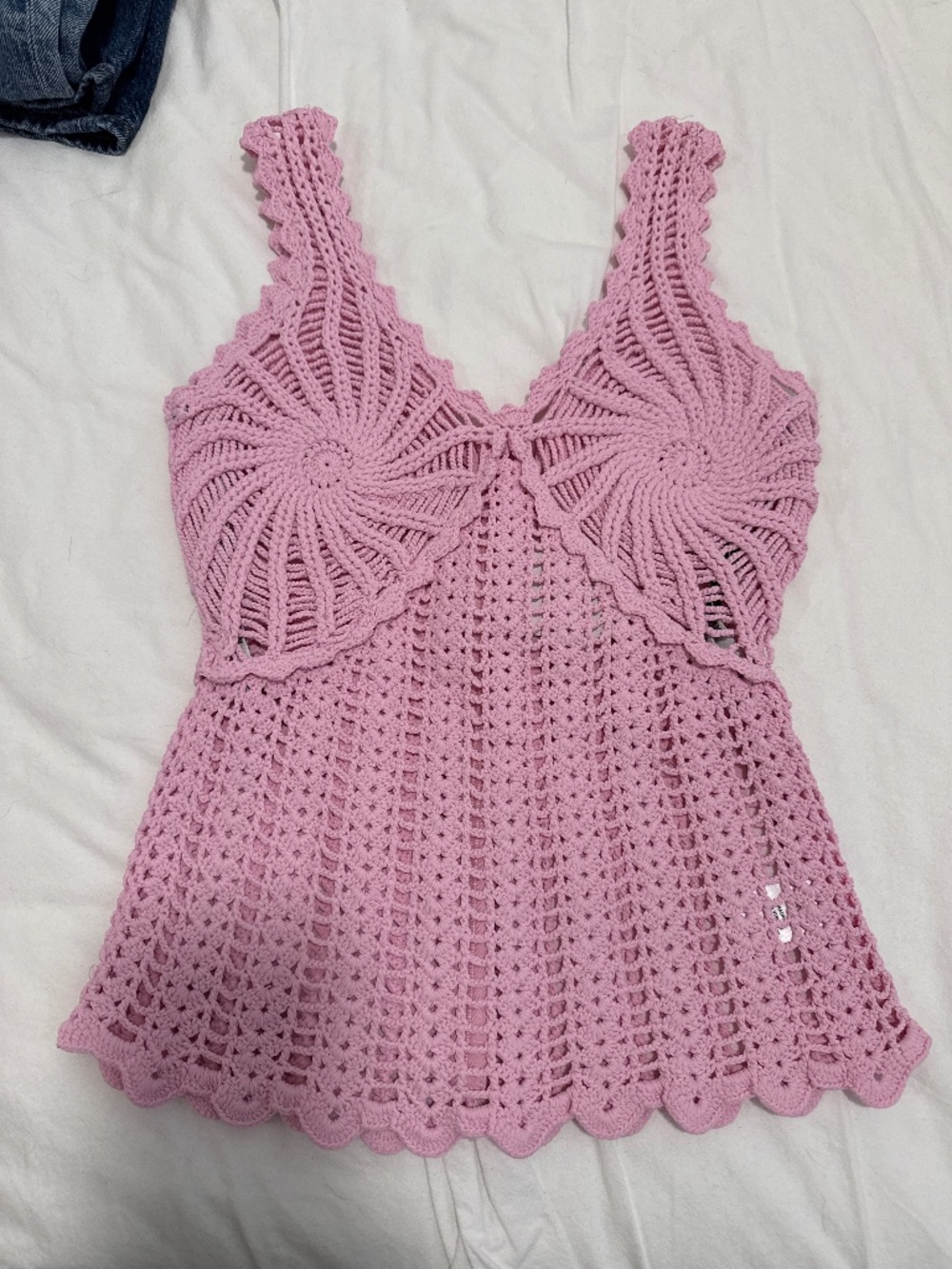 NWOT Aknvas Crochet Top